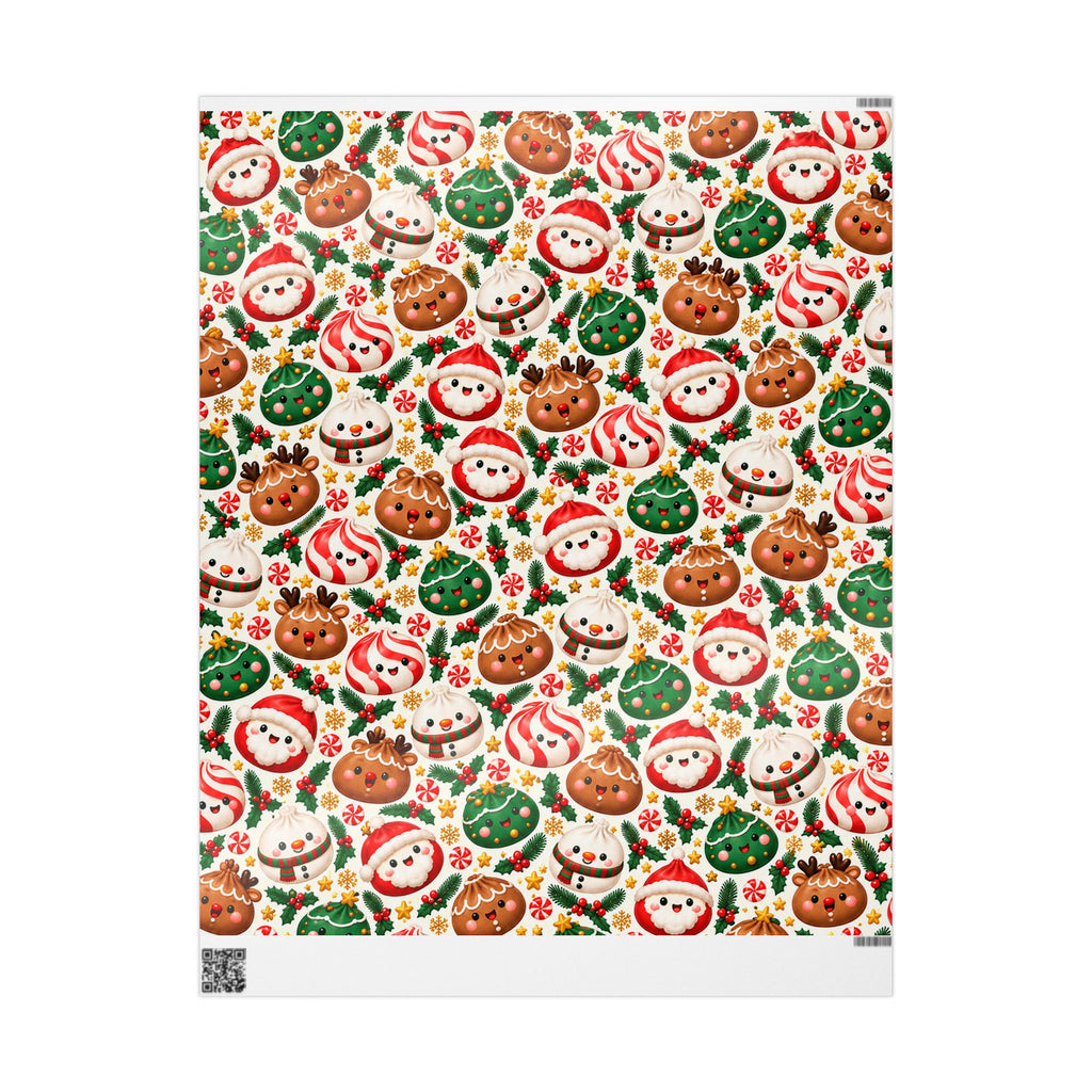Christmas Squishy Dumpling Gift Wrap - Holiday Wrapping Paper
