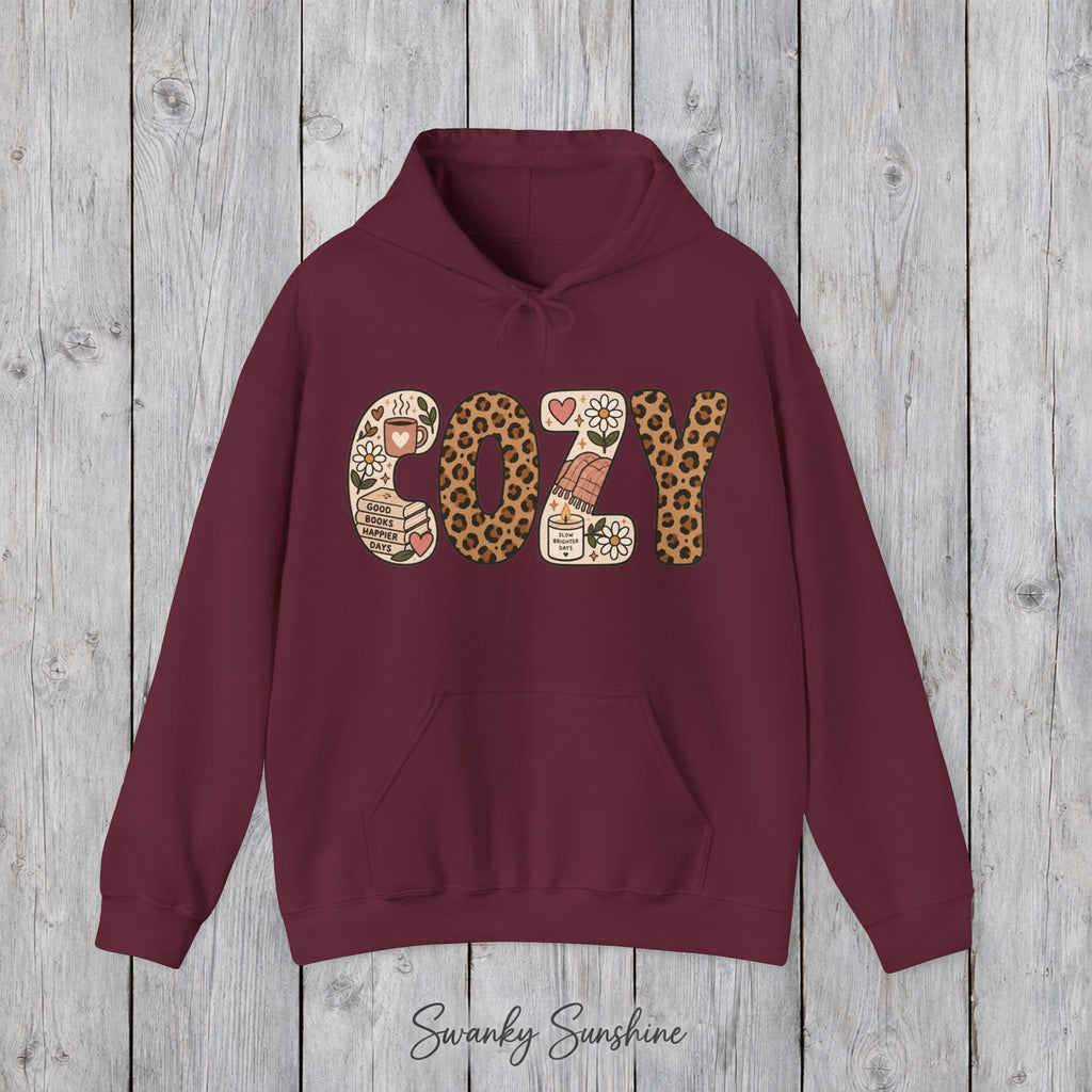 COZY Patchwork Graphic Hoodie | Unisex Pullover