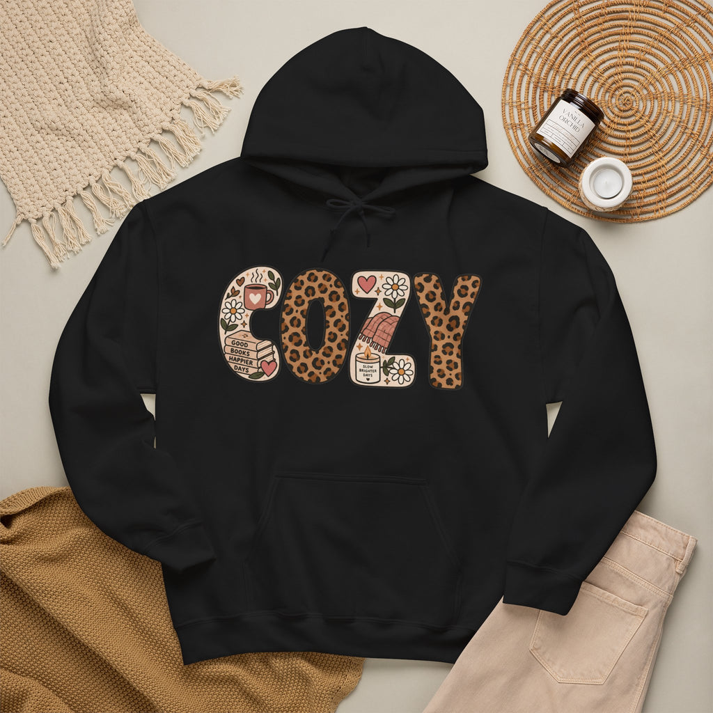 COZY Patchwork Graphic Hoodie | Unisex Pullover